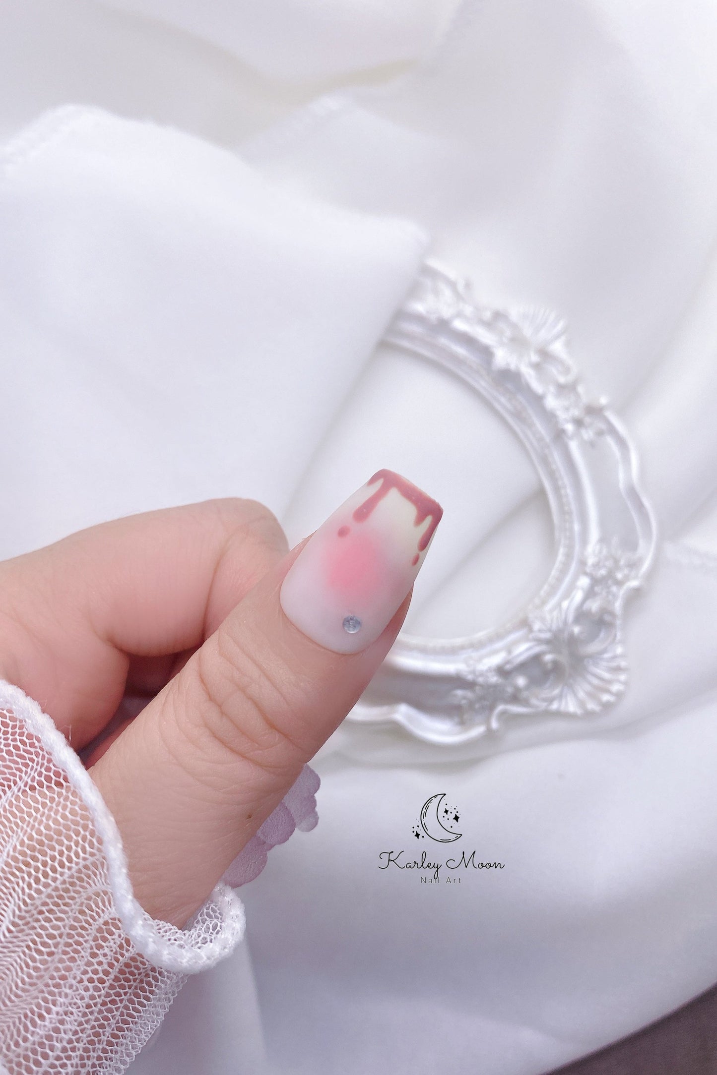 Kawaii Colorful Gummy Sugar Bear Pink Press On Nails - KarleyMoonNail