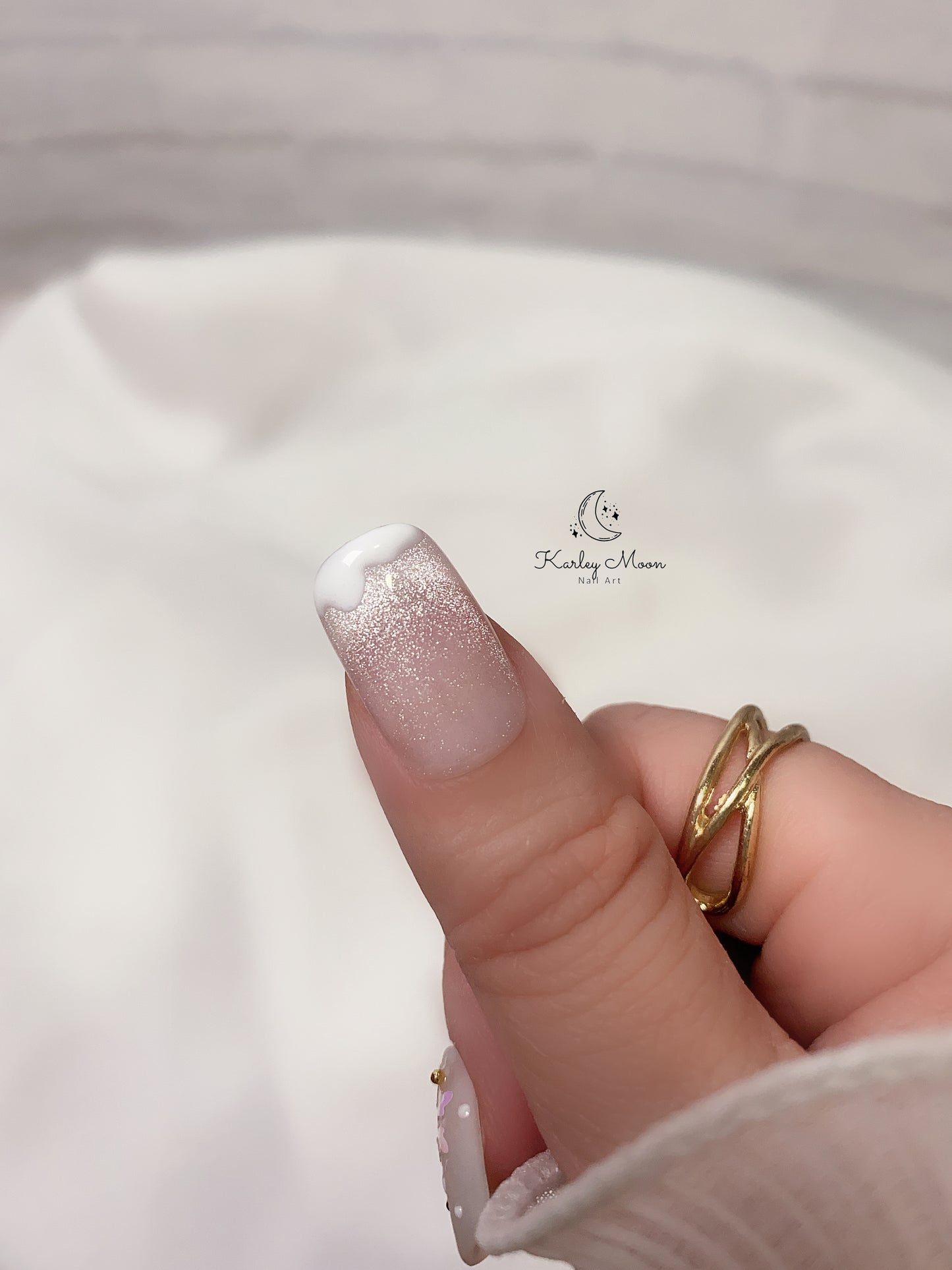 Holiday Jelly White Snowflake Bear Winter Press On Nails - KarleyMoonNail