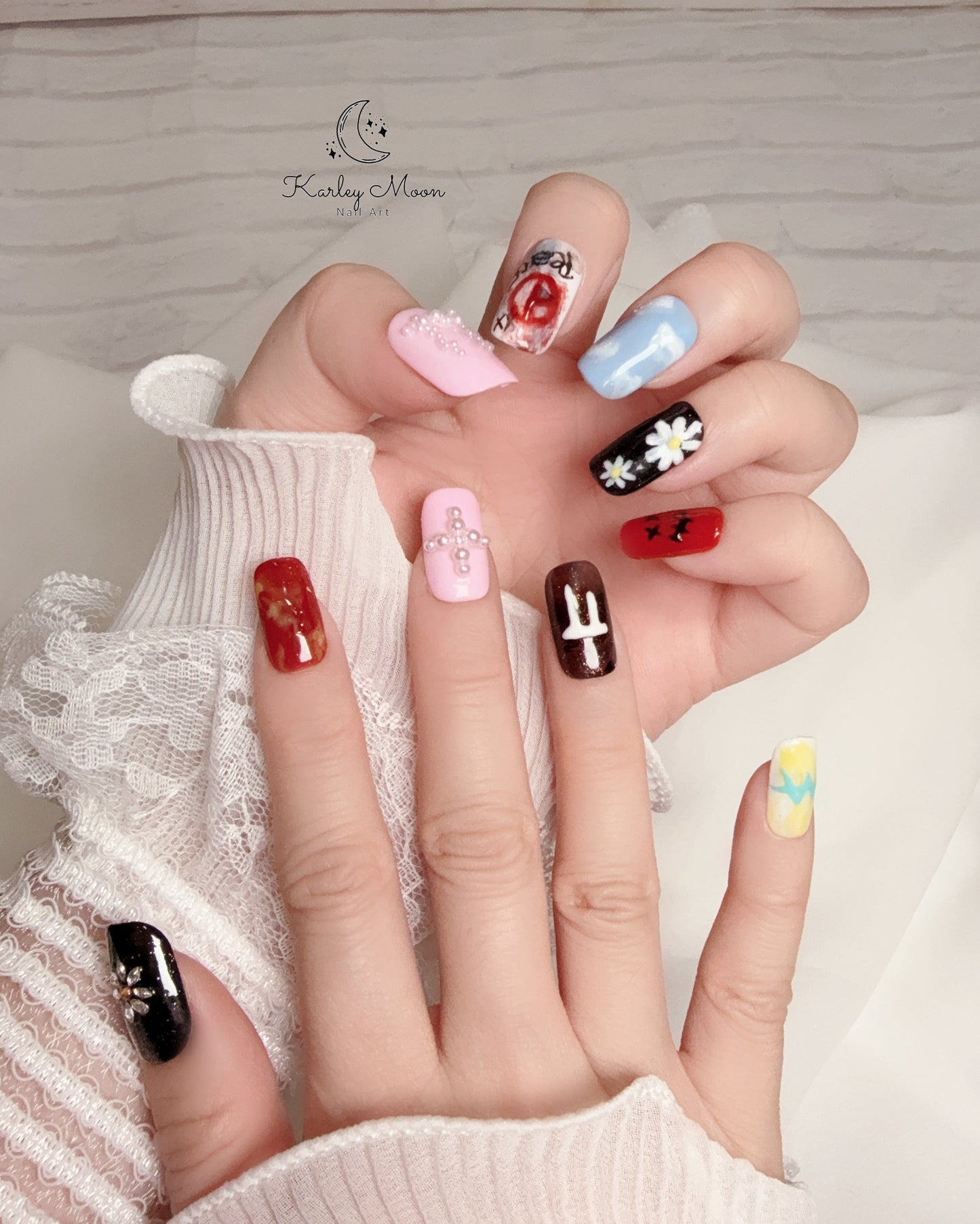 G-Dragon MAMA Stage Inspired Press On Nails - KarleyMoonNail