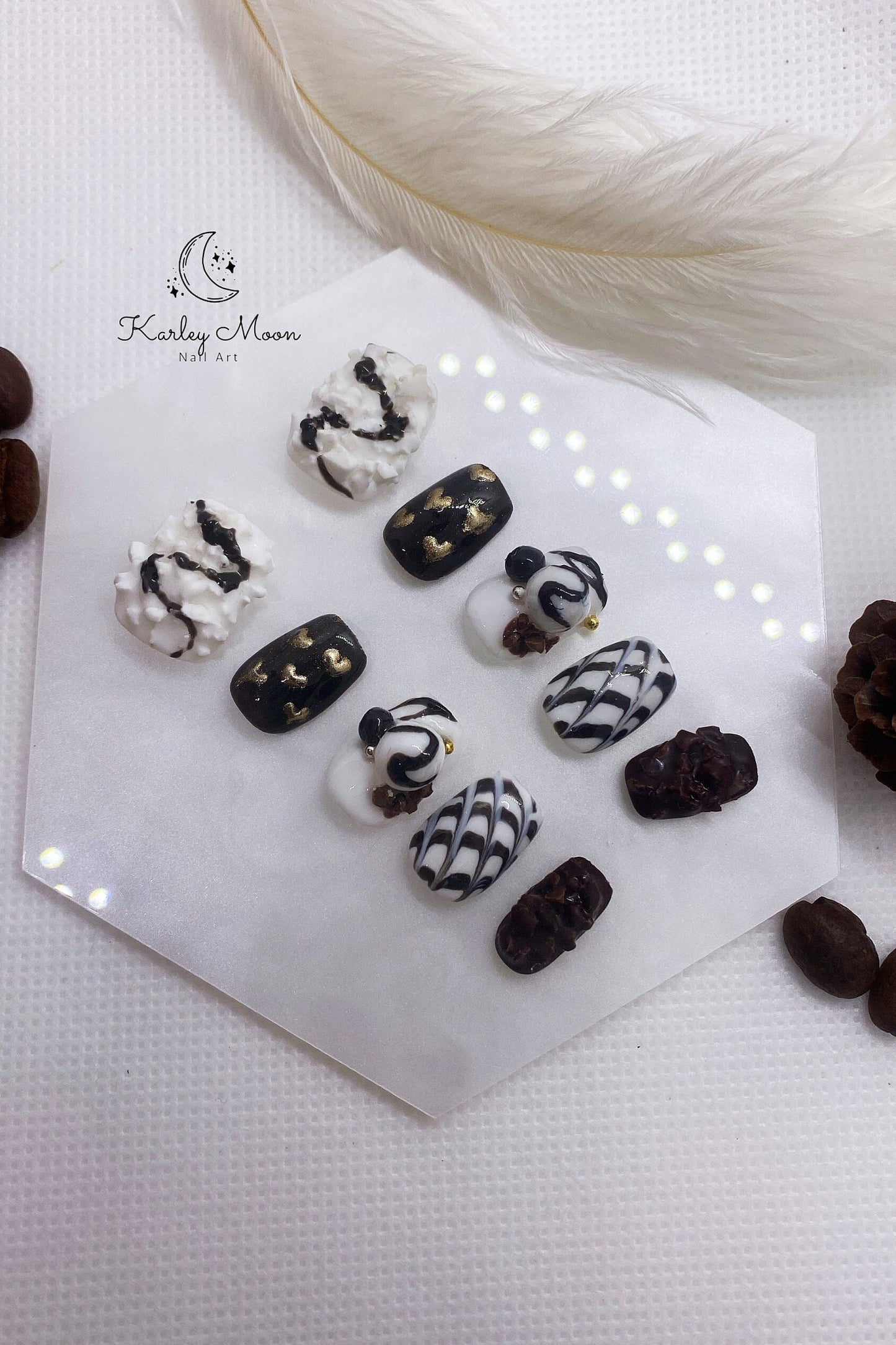 Kawaii 3D Chocolate Sweet Yummy Press On Nails - KarleyMoonNail