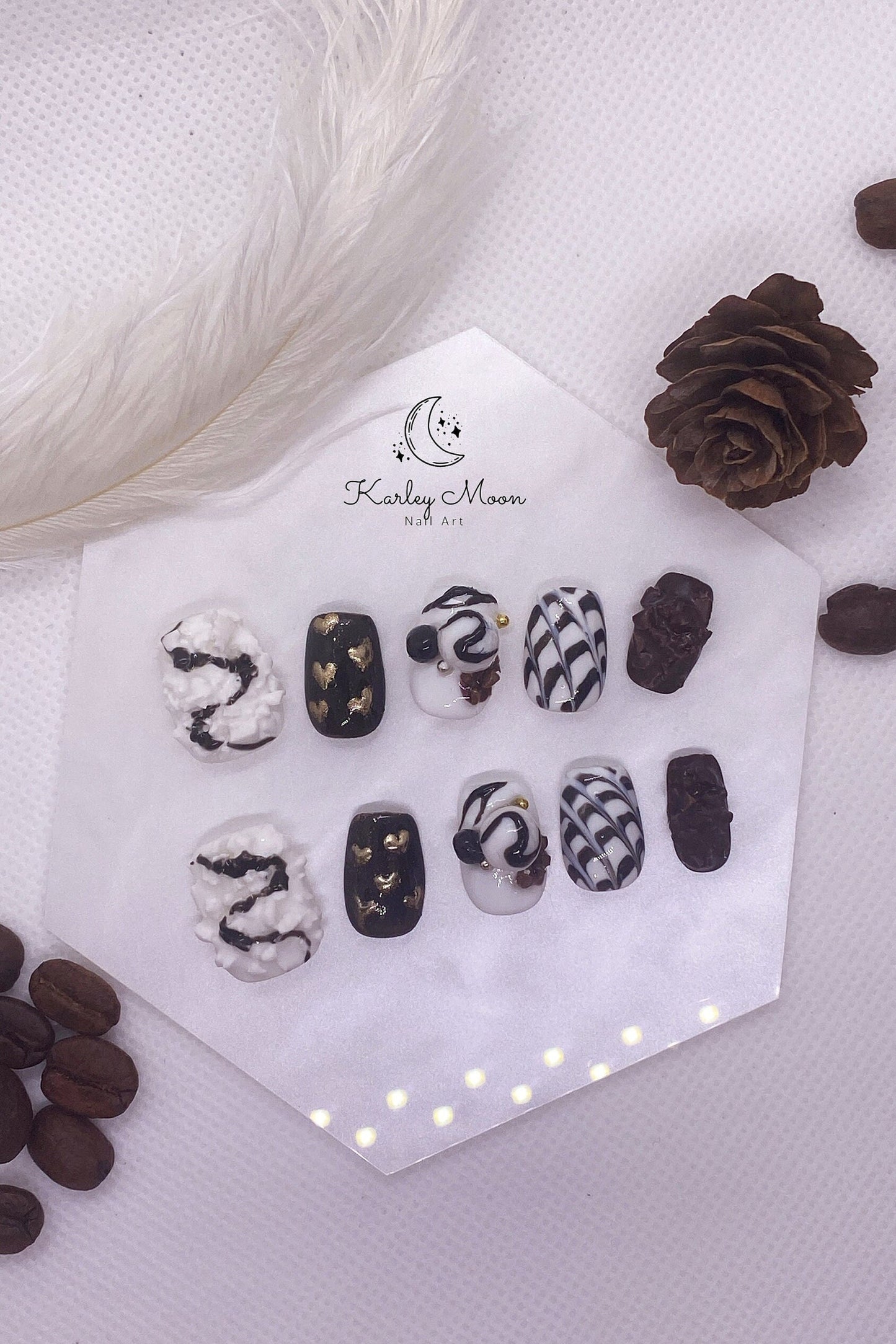Kawaii 3D Chocolate Sweet Yummy Press On Nails - KarleyMoonNail
