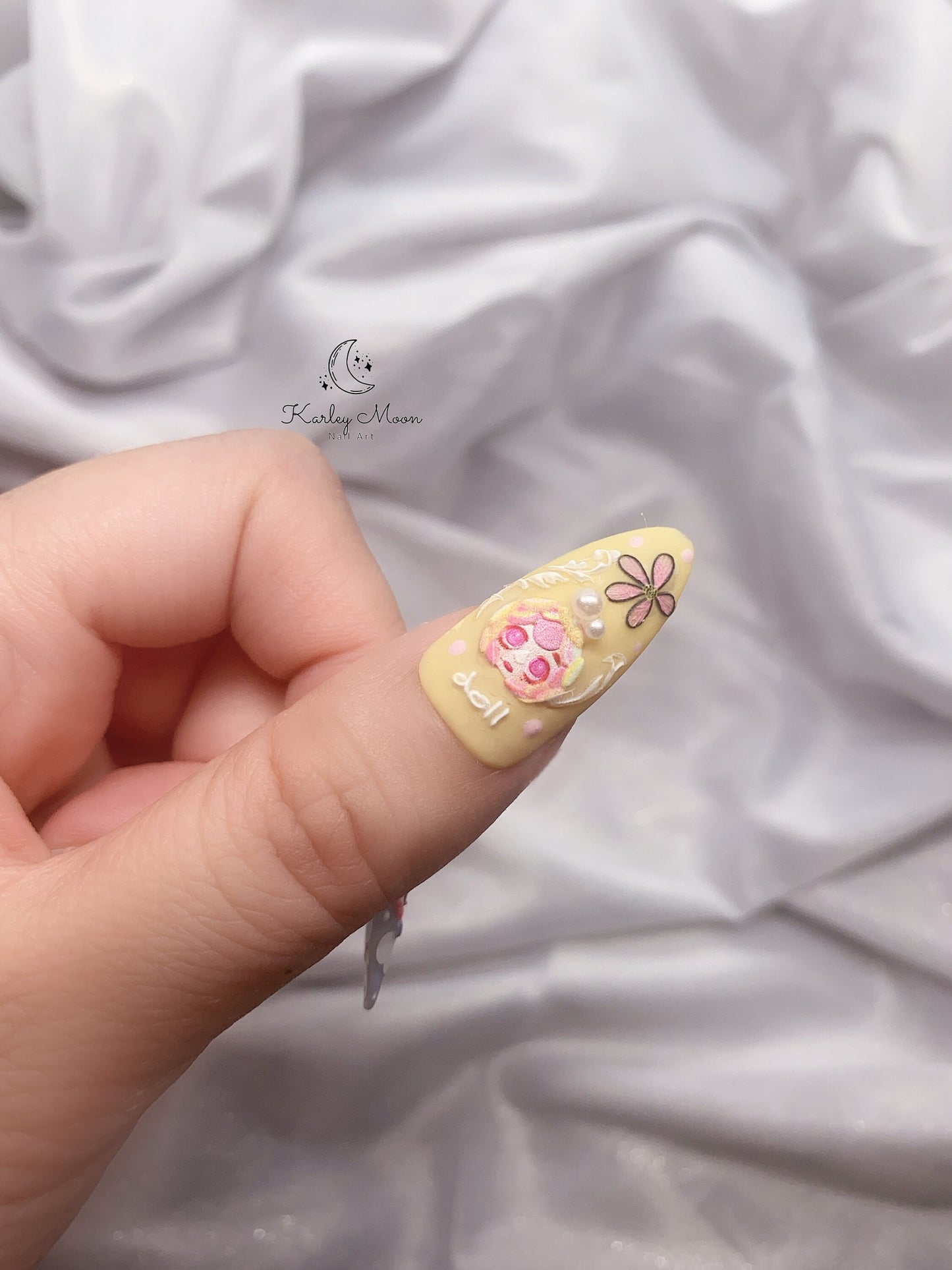 Kawaii Matte Style Colorful Rainbow Dolls Press on Nails - KarleyMoonNail