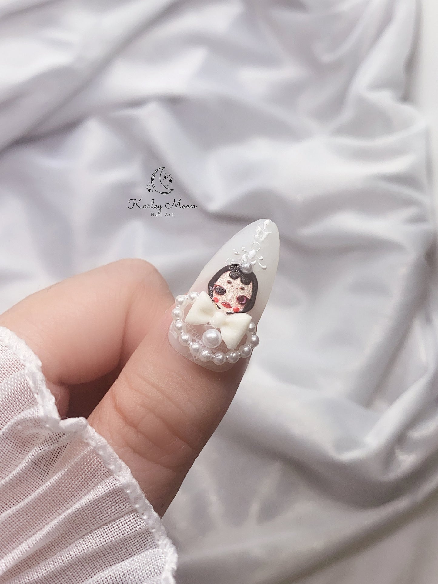 Kawaii Matte Style Colorful Rainbow Dolls Press on Nails - KarleyMoonNail