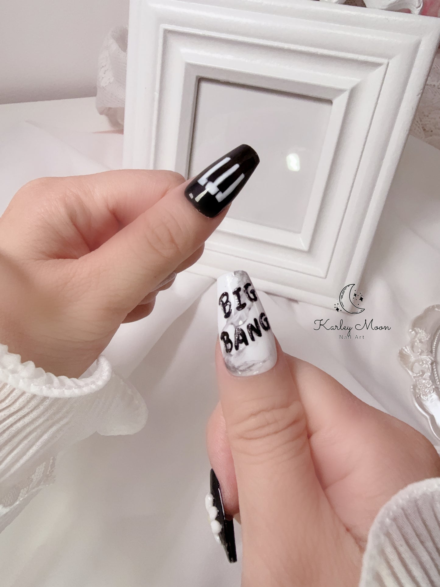BIGBANG 20th Anniversary Black Press-On Nails