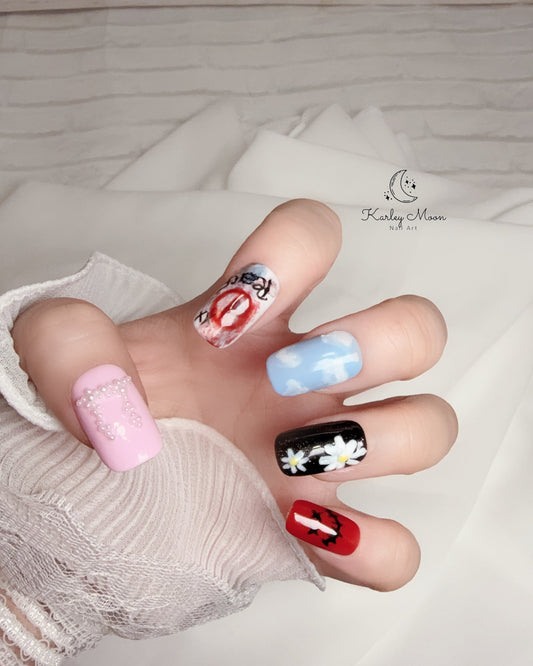 G-Dragon MAMA Stage Inspired Press On Nails - KarleyMoonNail
