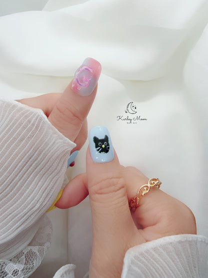 G-Dragon Fan Support Concert Inspired 3D Summer Press On Nails - KarleyMoonNail