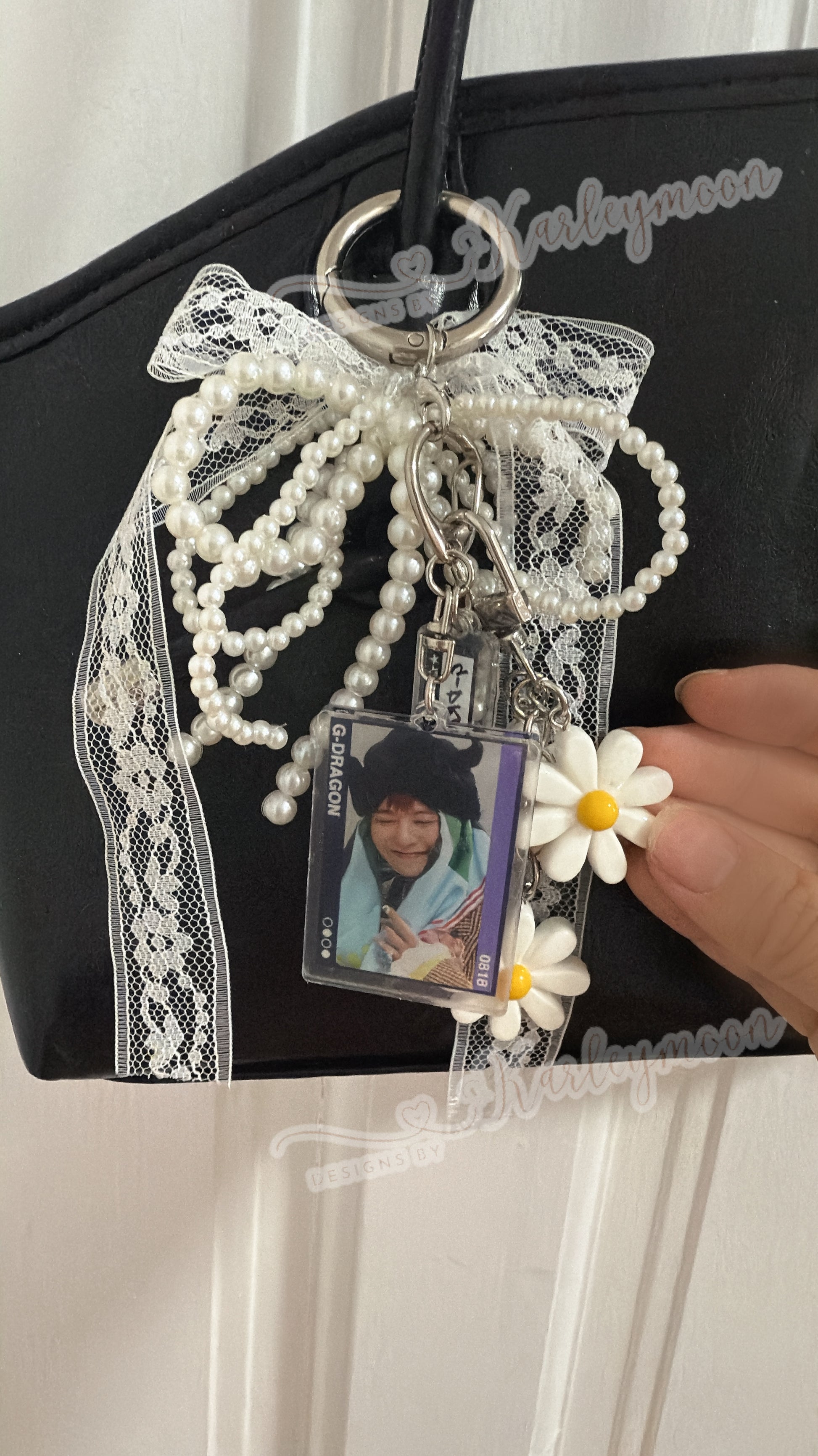 G-Dragon Fans Support Handprinted Shoulder Bag - KarleyMoonNail