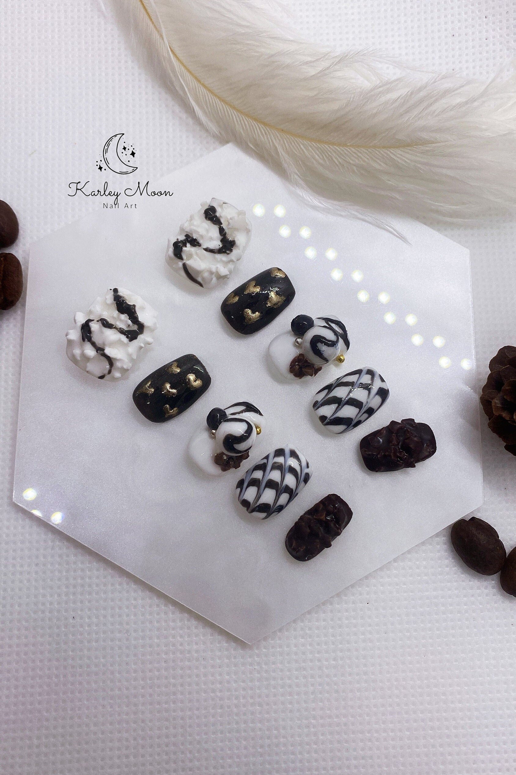Kawaii 3D Chocolate Sweet Yummy Press On Nails - KarleyMoonNail
