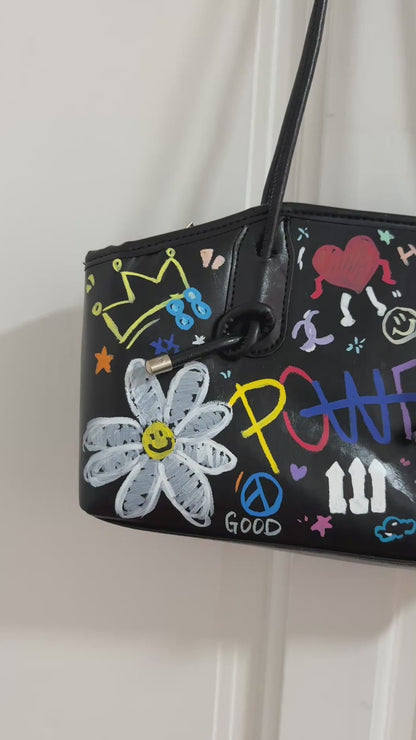G-Dragon Fans Support Handprinted Shoulder Bag